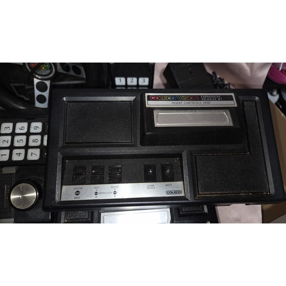 Coleco Vision Console Bundle Controllers & Expansion, UNTESTED - Picture 3 of 8